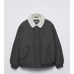 NWT ZARA Boys Fleece Bomber Jacket - Size 6-7 Years